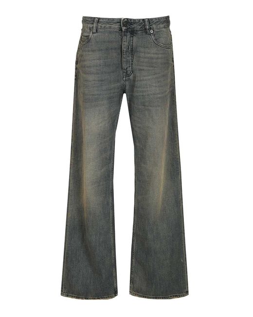 Balenciaga Gray Relaxed-Fit Pants for men