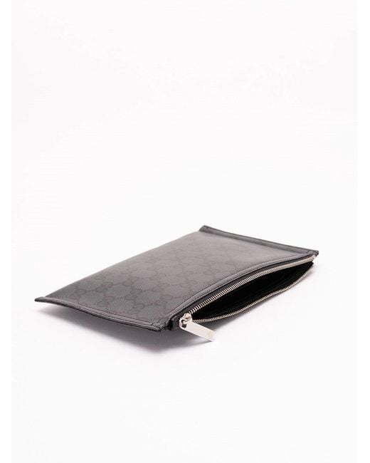 Gucci Gray 'Gg Core' Pouch for men