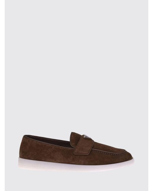 Prada Brown Loafers Cocoa for men