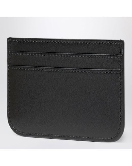 Fendi Black Leather Ff Card Case