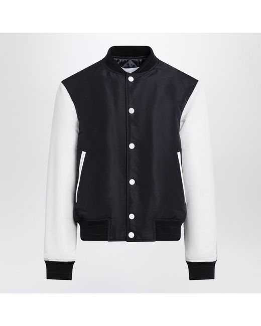 Givenchy Black Satin Varsity Jacket for men