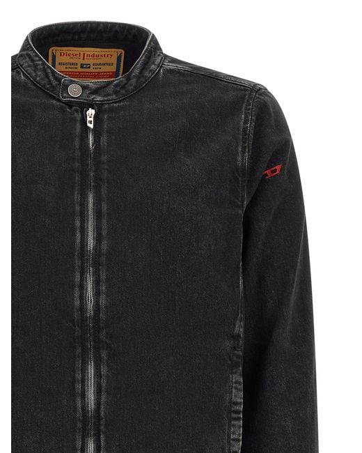 DIESEL Black 'D-Glory' Jacket for men