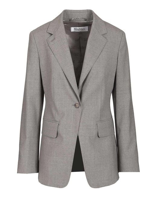 Max Mara Gray Wool Blazer