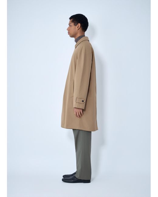 Prada Blue Reversible Buttoned Coat for men