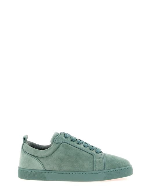 Christian Louboutin Green 'Louis Junior' Sneakers for men