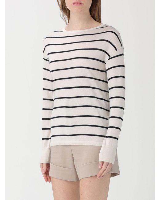 Max Mara Natural Striped Cashmere And Silk Pullover for men