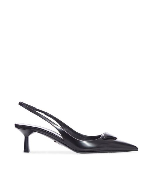 Prada Multicolor Brushed Leather Slingback Dãcolletã