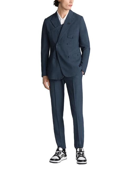 Dior Blue Dior Wool Blend Pants for men