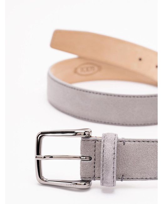 Tod's White New Basic Belt for men
