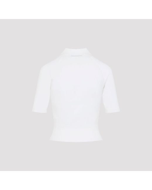 Givenchy White Knit Polo