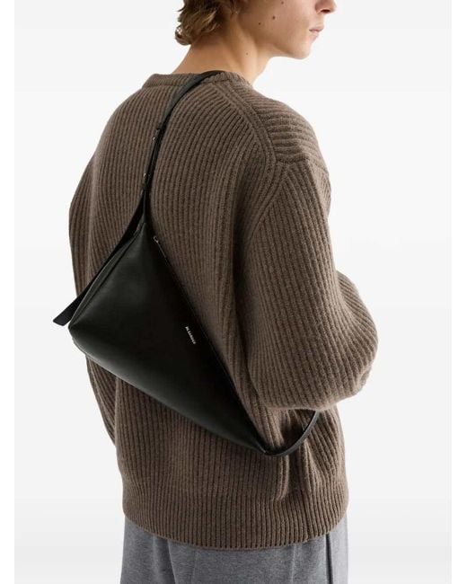 Jil Sander White Triangular Crossbody Bag for men