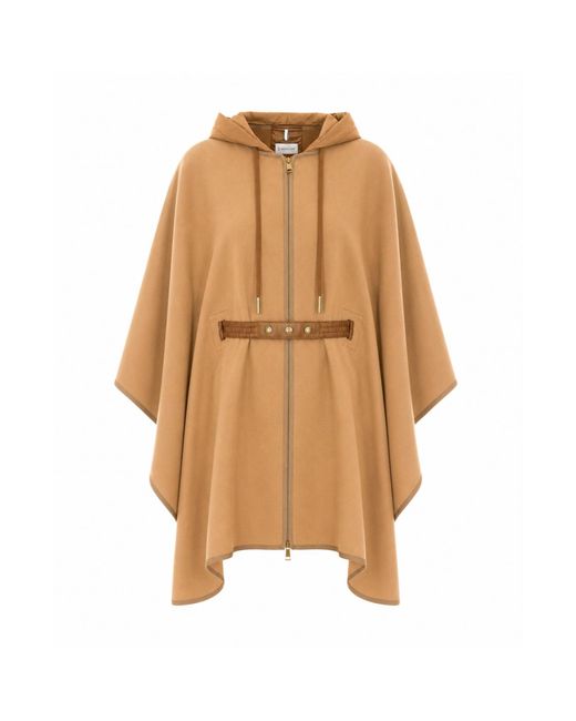 Moncler Natural Logo Padded Cape