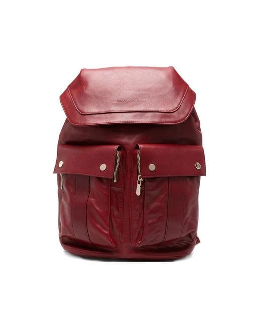 Brunello Cucinelli Red Backpacks for men