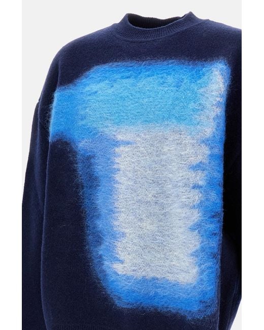 Givenchy Blue Crew Neck Sweater for men