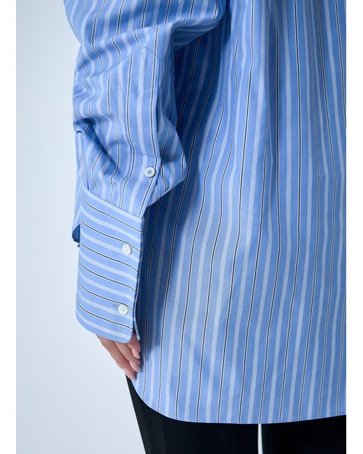 Maison Margiela Blue Button-Down Shirt
