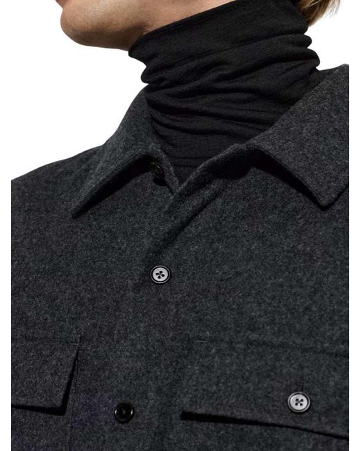 Jil Sander Blue Shirt Jacket for men