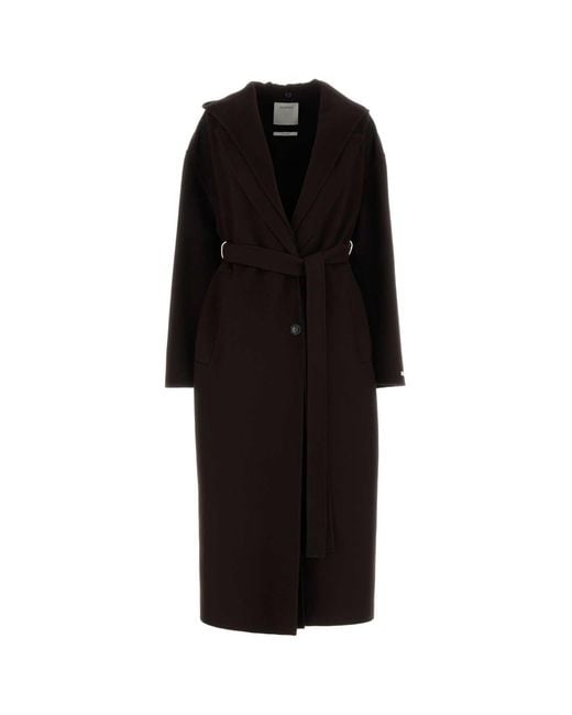 Sportmax Black Wool Olmo Coat