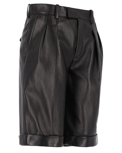 Saint Laurent Black Bermuda