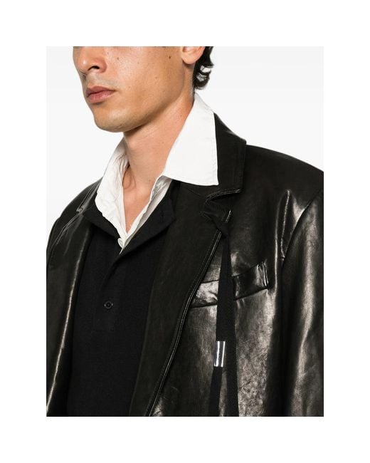 Ann Demeulemeester Black Jackets for men