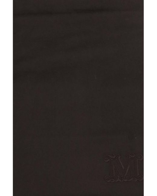 Max Mara Black Dalia Scarf