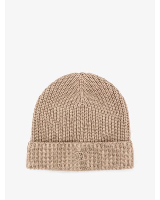 Céline Natural Triomphe Cashmere Hat for men
