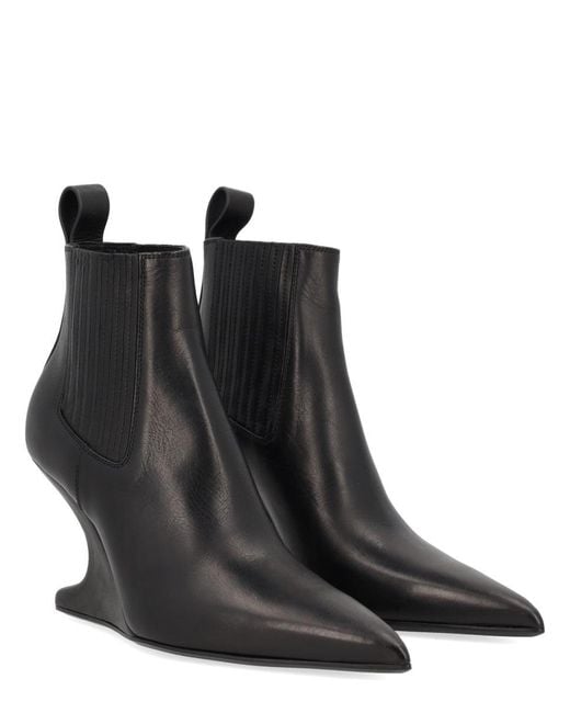 Rick Owens Black Ankle Sharp" Boot