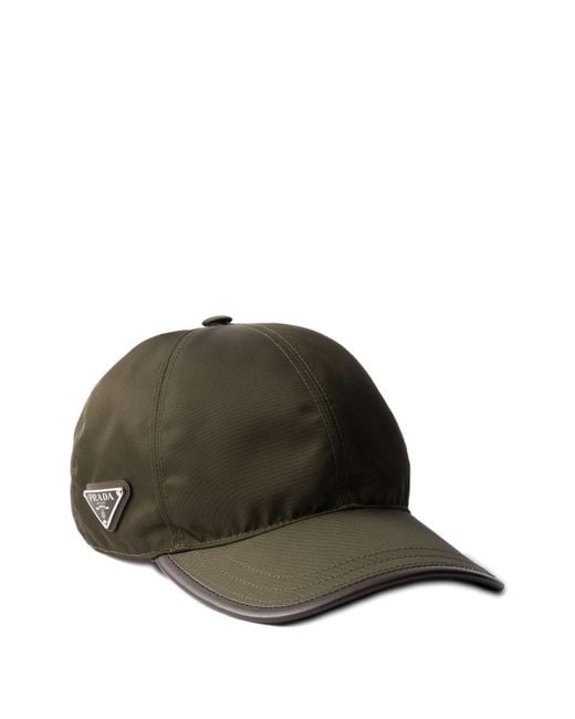 Prada Brown Re-Nylon Baseball Cap for men