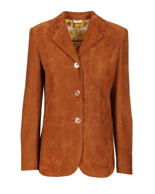 Versace Brown Suede Jacket