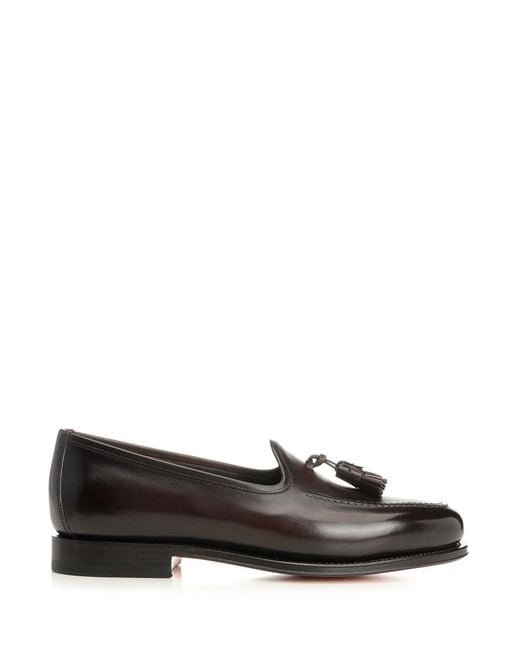 Santoni Brown Mocassin Andrew for men