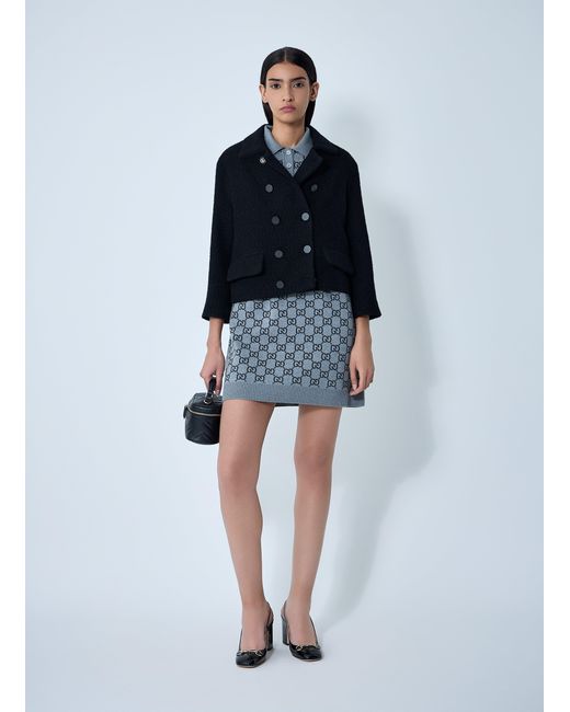 Gucci Blue Wool-Blend Jacket