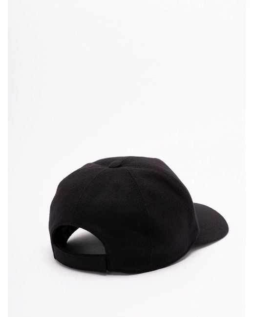 Fendi Black 'Ff' Baseball Cap for men