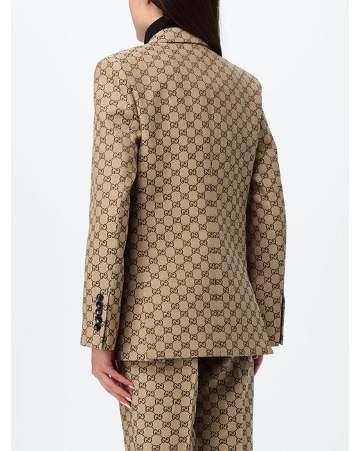 Gucci Natural Gg Canvas Jacket