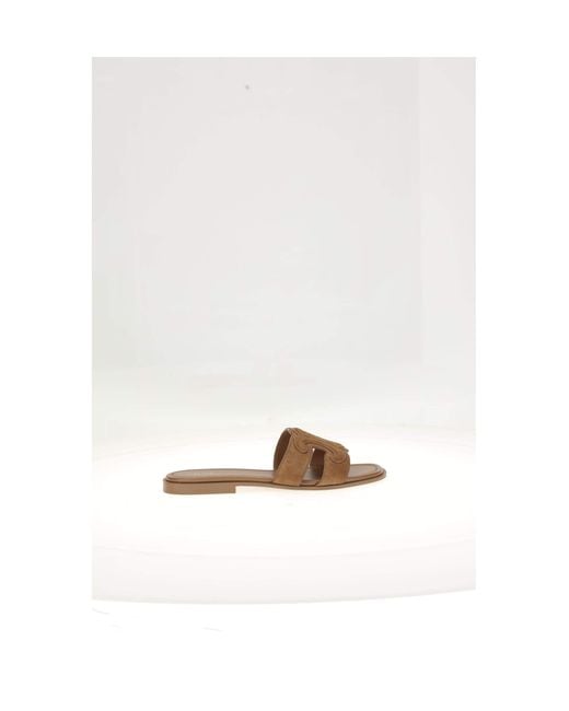 Céline White Triomphe Mule 15