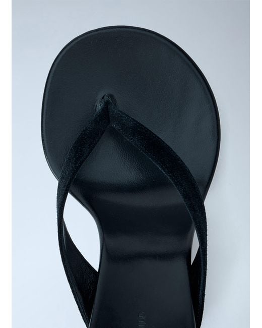 Phoebe Philo Blue Round Wedge Sandals