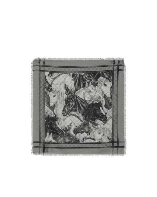 Gucci Gray Scarves for men