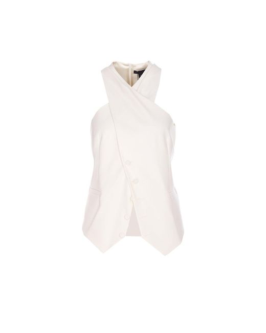 Max Mara White Selva Top