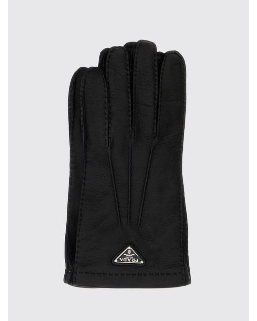Prada Black Gloves for men