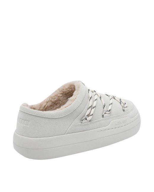Moon Boot White Park Slippers