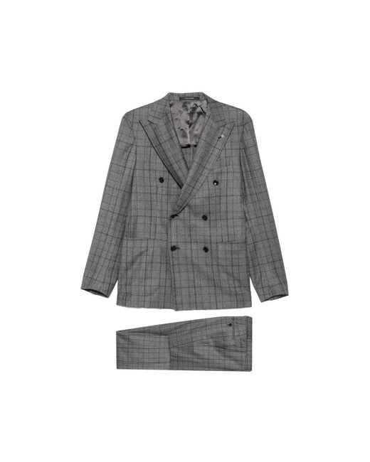 Tagliatore Gray Suits for men