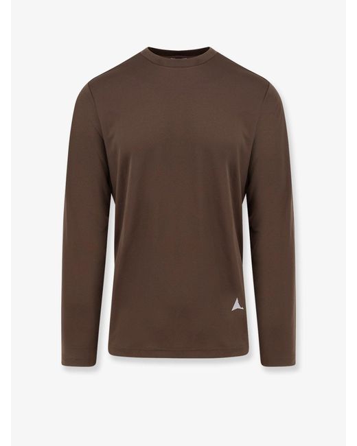 Roa Brown Fireflies Recycled Polyester T-Shirt for men