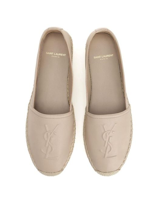 Saint Laurent Natural "Cassandre" Espadrilles