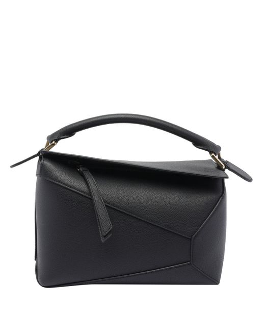 Loewe Black Small Puzzle Edge Handbag