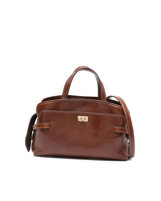 Anya Hindmarch Brown Leather Tote Bags