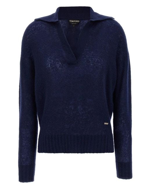 Tom Ford Blue Polo Jersey
