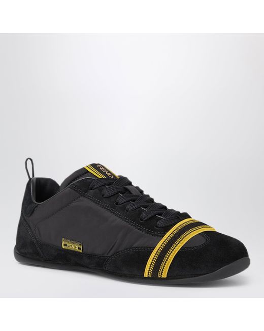 Fendi Black Wrap Trainers for men