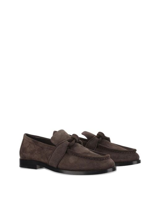Bottega Veneta Brown Astaire Leather Loafers