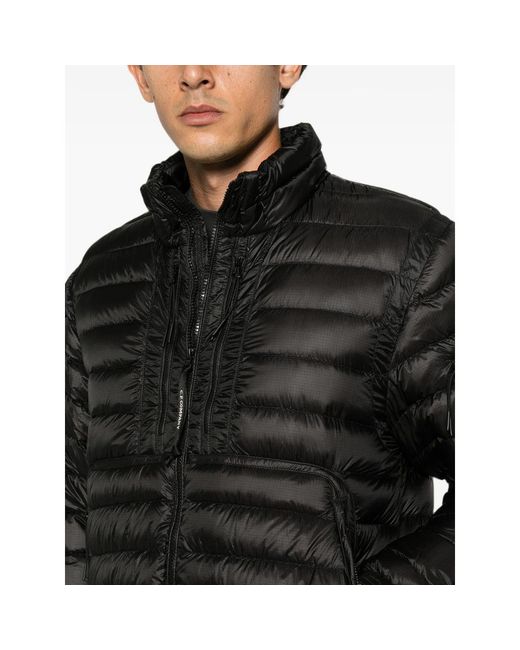 C P Company Black Short Down Jacket for men