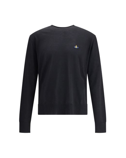 Vivienne Westwood Men's Blue Alex Wool Sweater