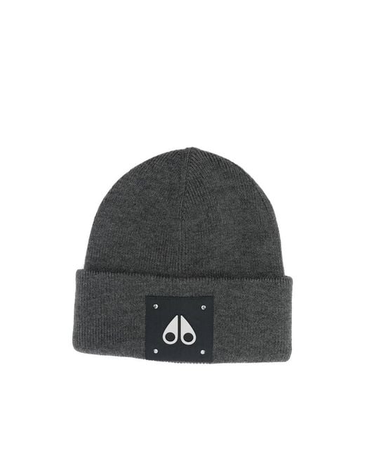 Moose Knuckles Gray Hats for men