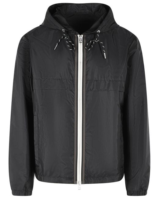 Moncler Black 'Nidge' Polyamide Hooded Jacket for men